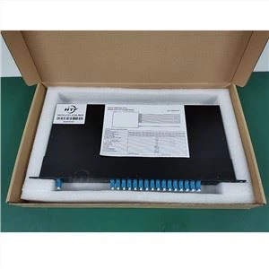 16ch DWDM ДВА Fiber Mux и Demux 1U шаси за монтиране в шкаф