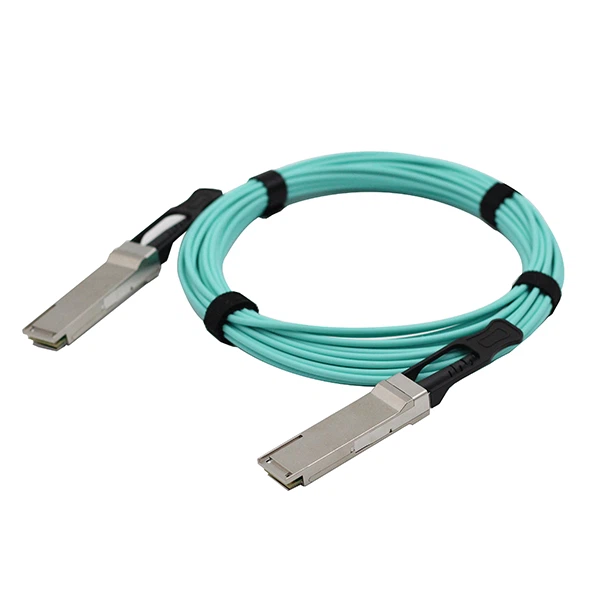 40G QSFP+ активен оптичен кабел AOC